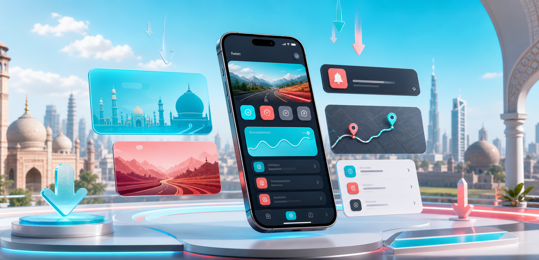 mobile route dashboard preview